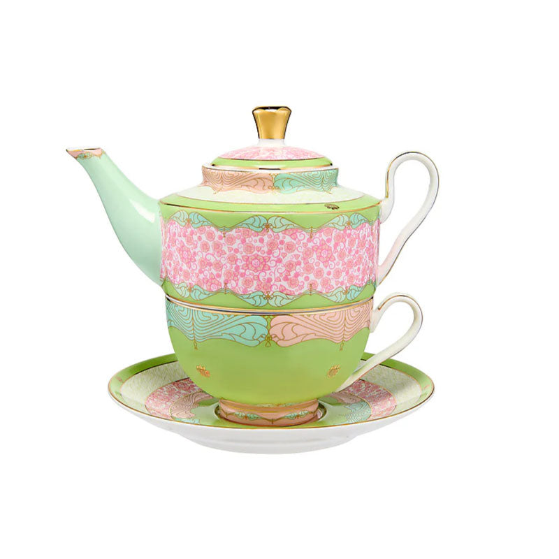 Wicked Pink Goes Good With Green Tea for One With Infuser 380ML Elphaba