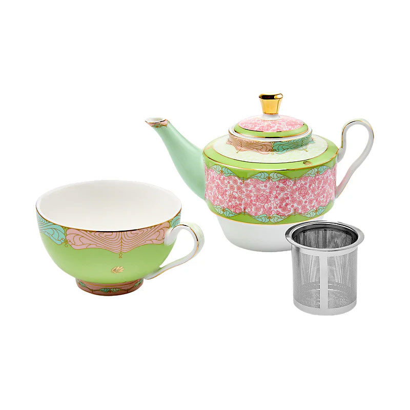 Wicked Pink Goes Good With Green Tea for One With Infuser 380ML Elphaba