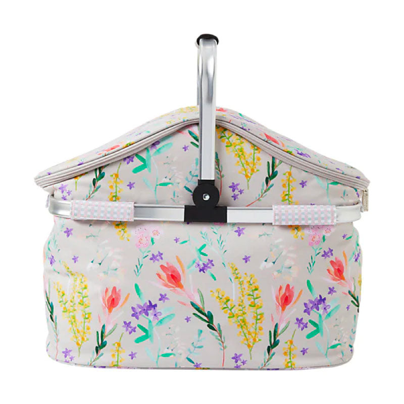Wildflowers Insulated Picnic Carry Basket 40L