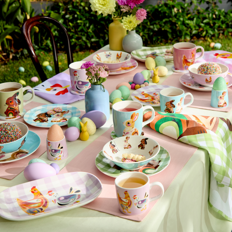 Pete Cromer Barn Friends Childrens 3pc Dinner Set Bunny Gift Boxed