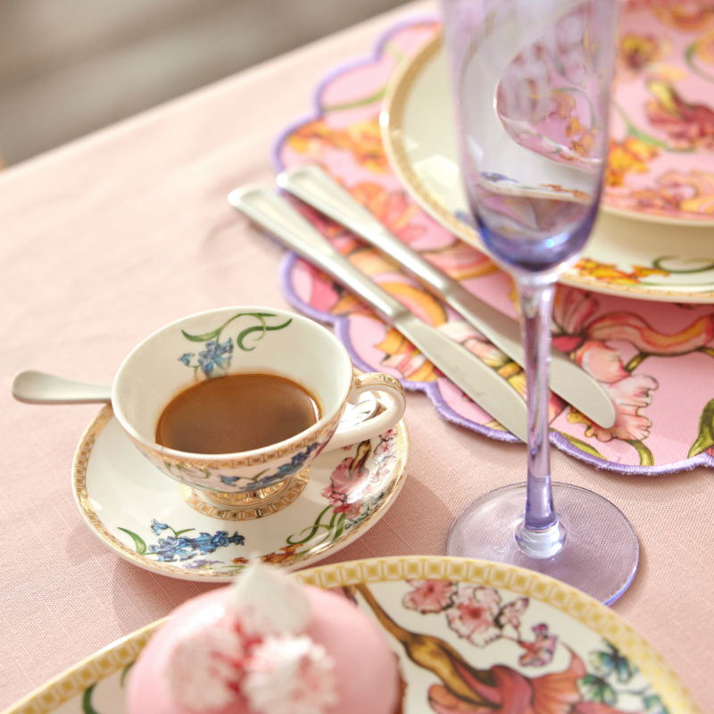 Estelle Michaelides Mystique Demi Cup & Saucer 90ML Set of 2 Gift Boxed