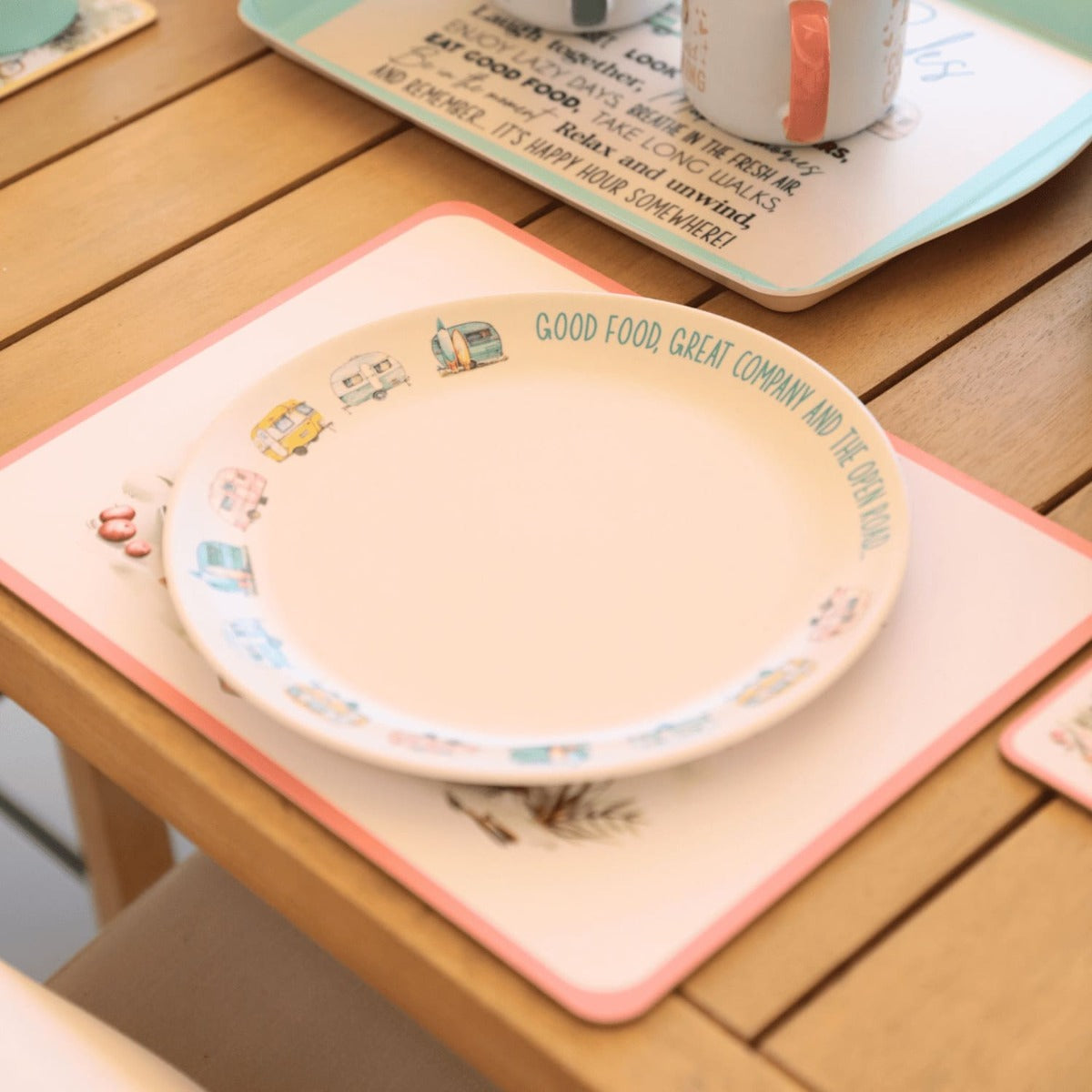 Caravan Melamine Plate