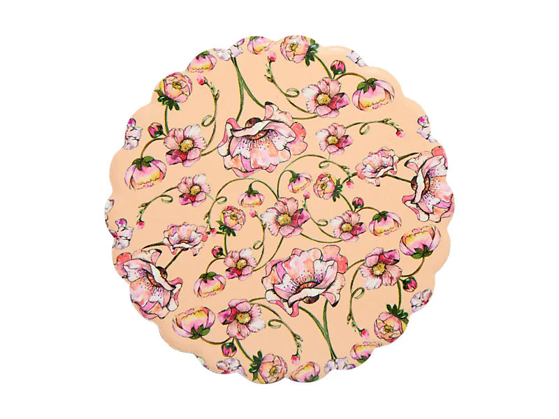 Estelle Michaelides Mystique Ceramic Round Coaster 10cm Melon