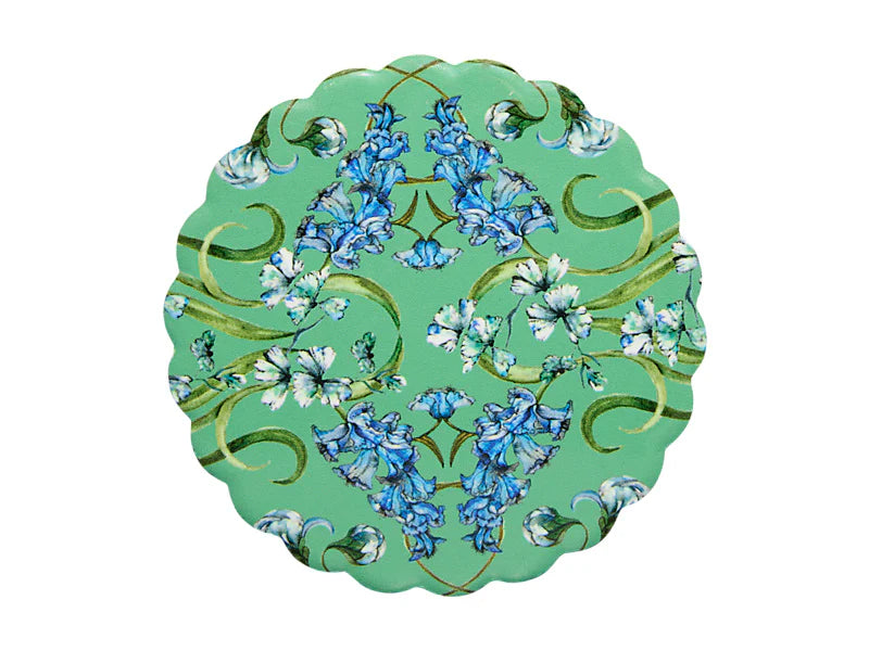 Estelle Michaelides Mystique Ceramic Round Coaster 10cm Green