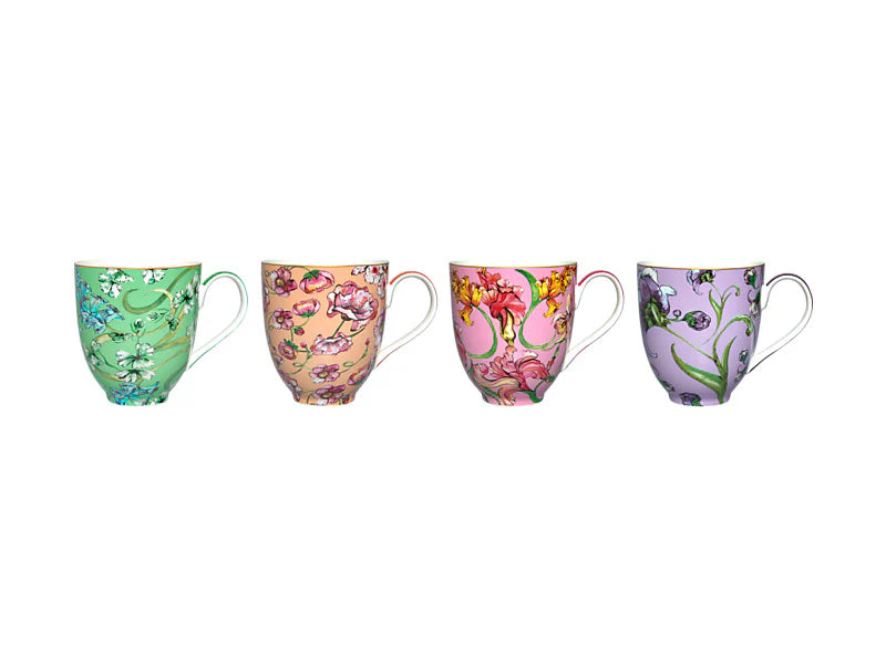 Estelle Michaelides Mystique Coupe Mug 400ML Set of 4 Assorted Gift Boxed