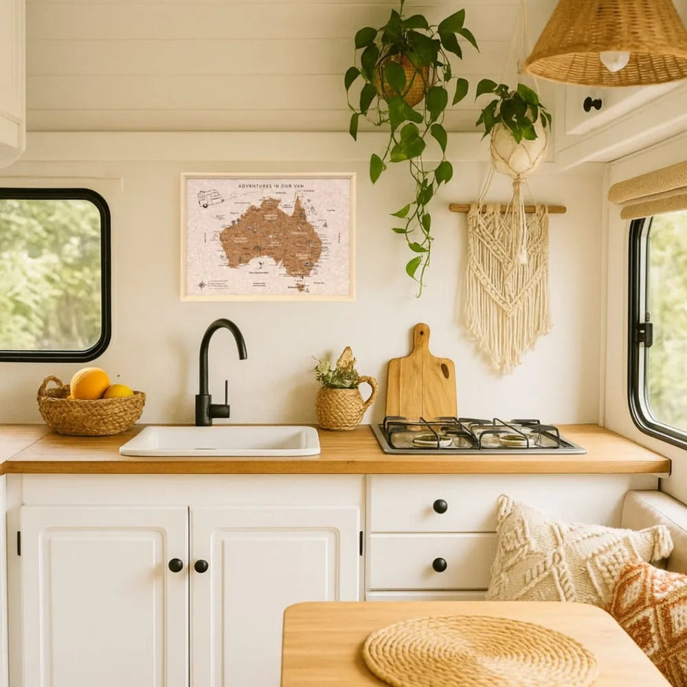 Caravan Australia Desk Map
