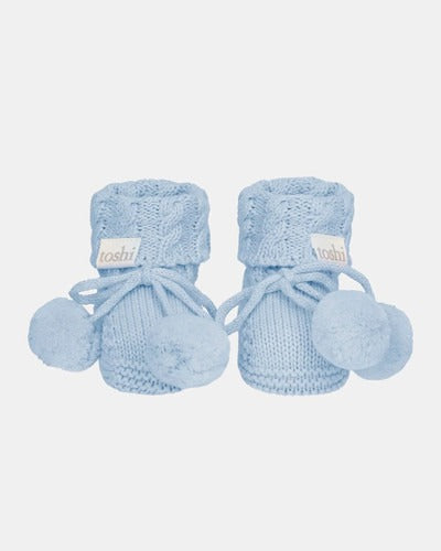Organic Booties Yummy Bluebell 000