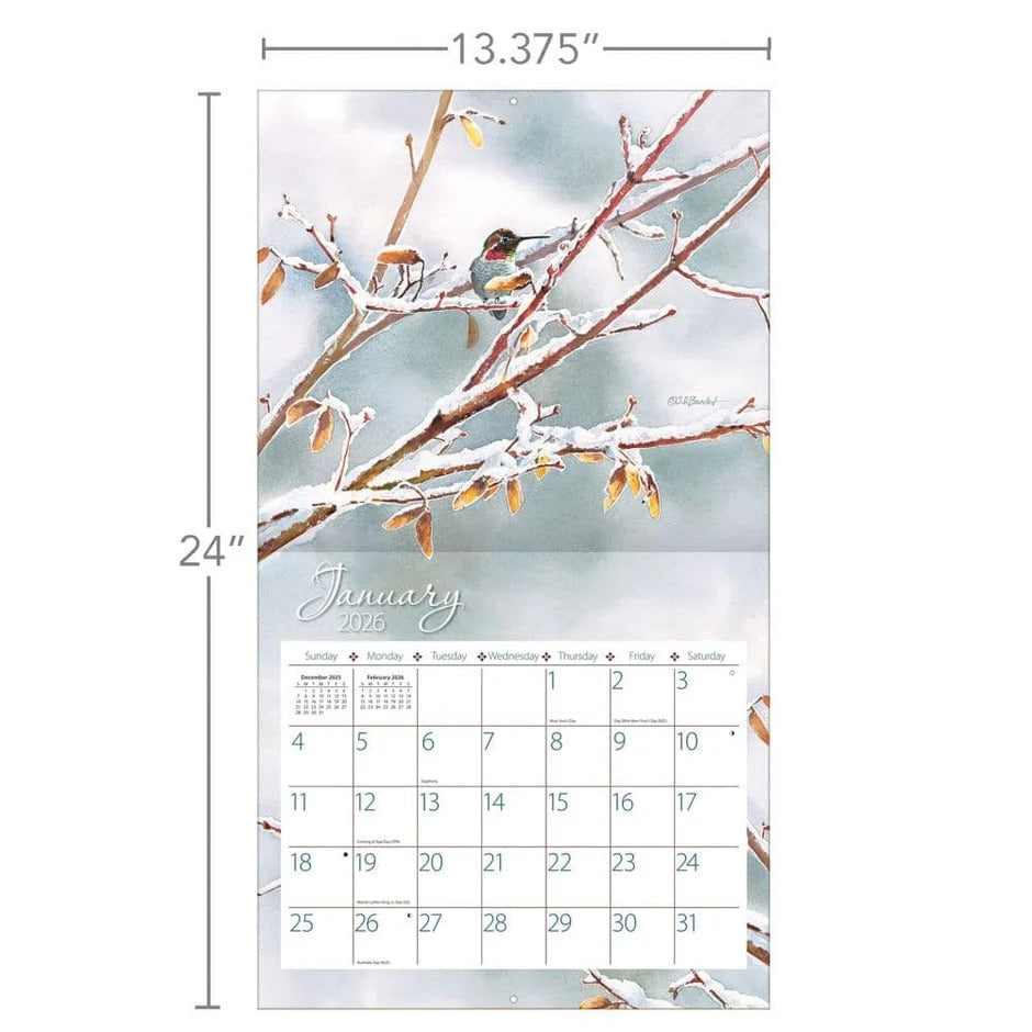 Hummimgbirds Calendar 2026