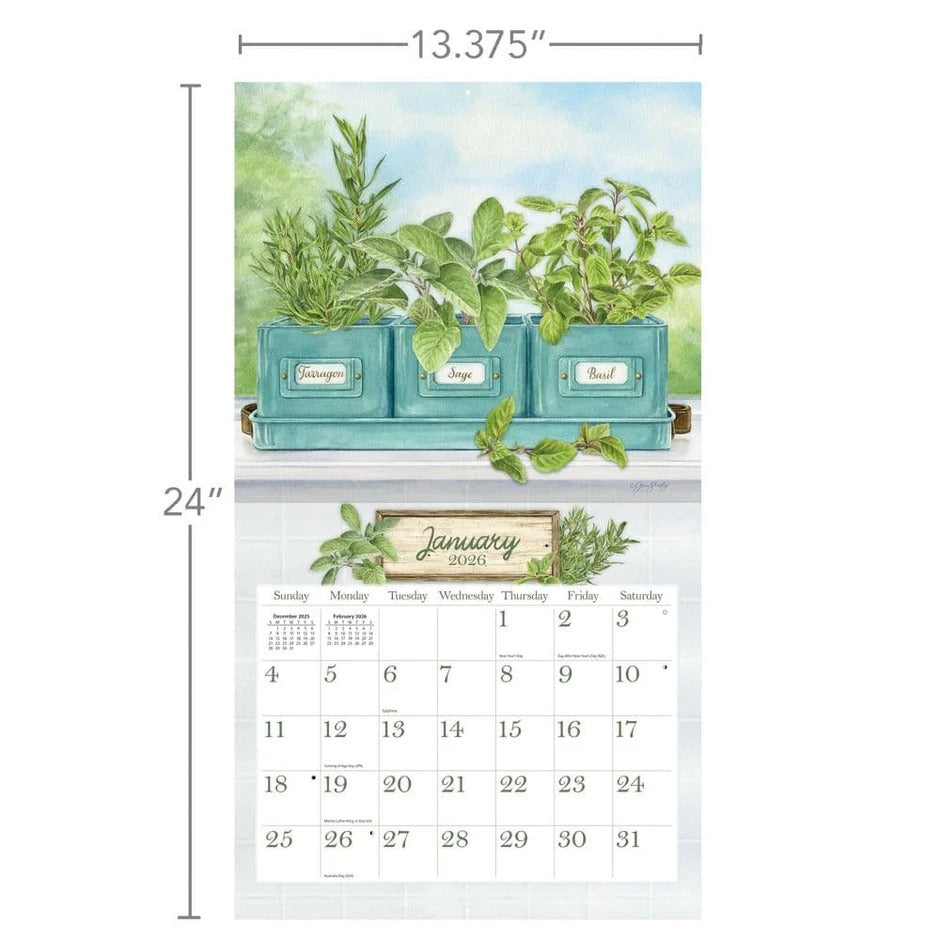 Herb Garden Calendar 2026