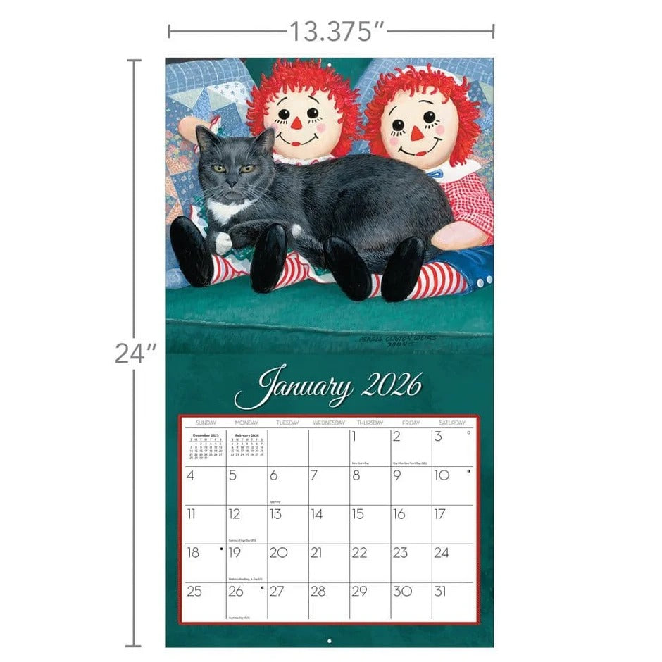 Love of Cats Calendar 2026