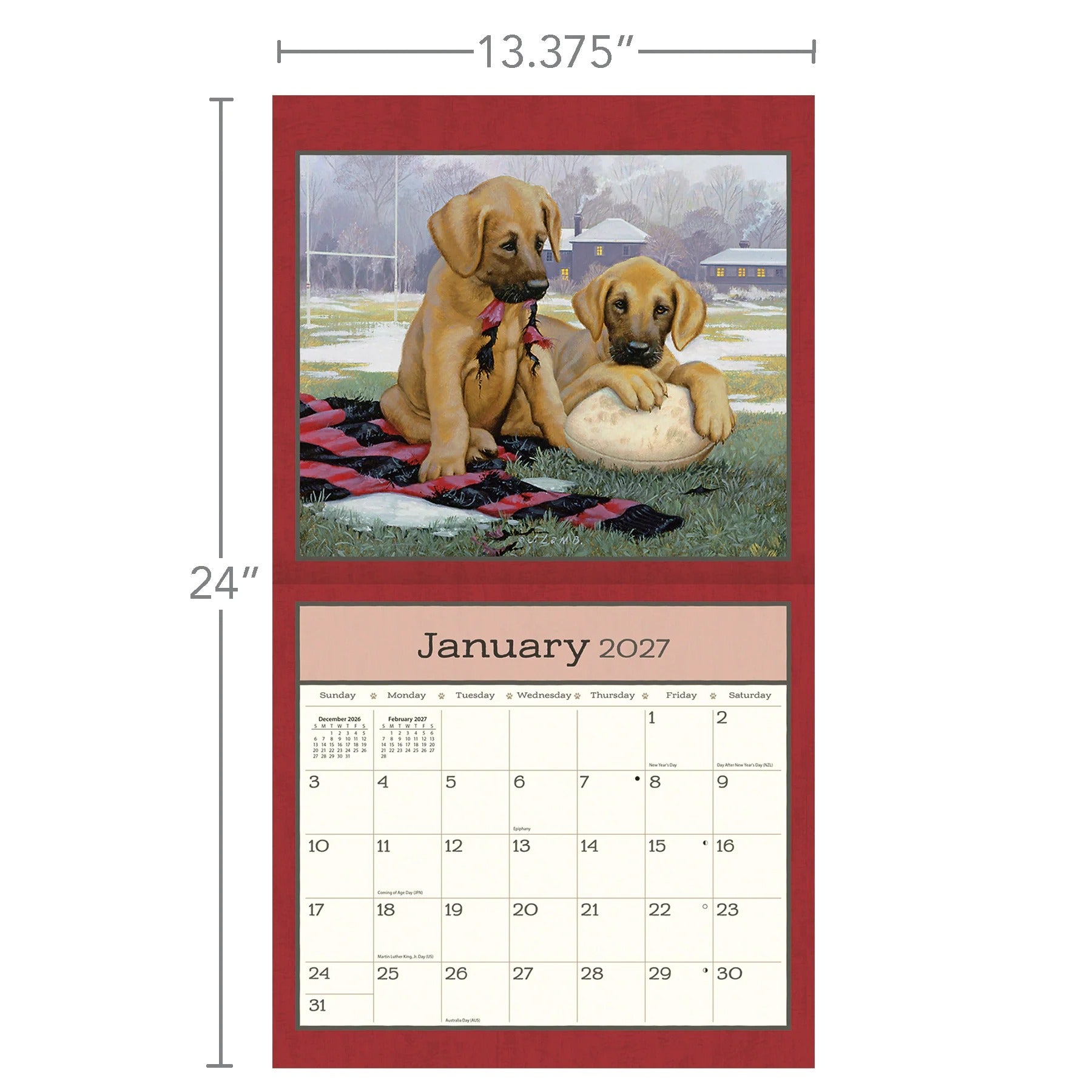 Puppies 2027 Calendar