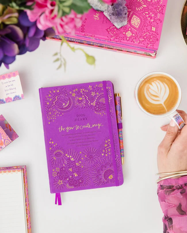 2026 Diary The Year to Create Magic - Berry Bliss