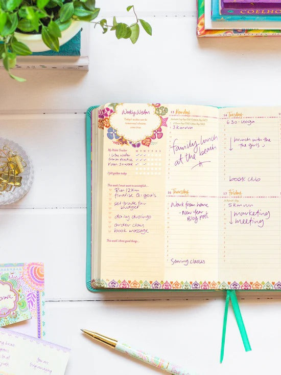 2026 Diary The Year Ignite Your Light - Turquoise Twist