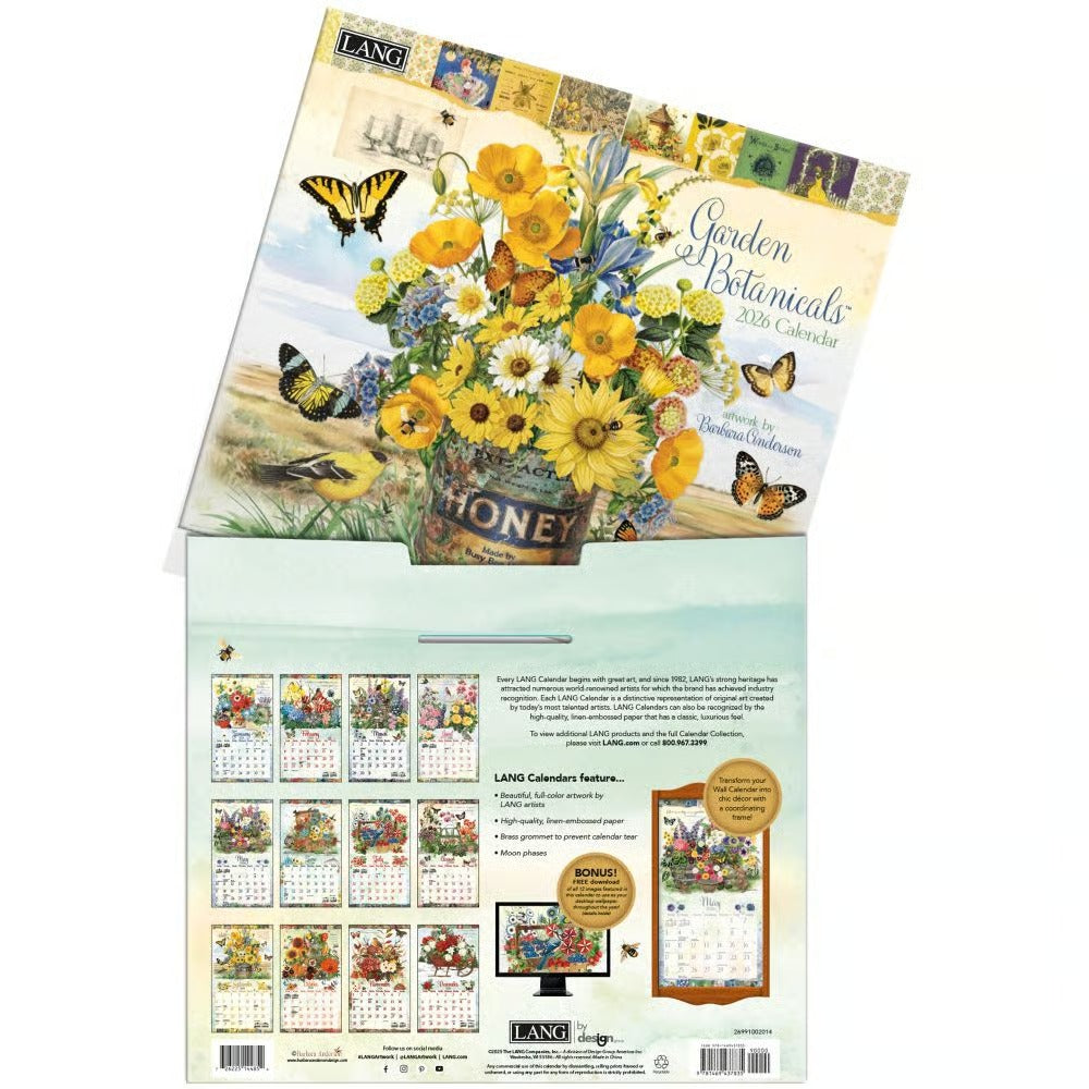 Garden Botanicals Calendar 2026