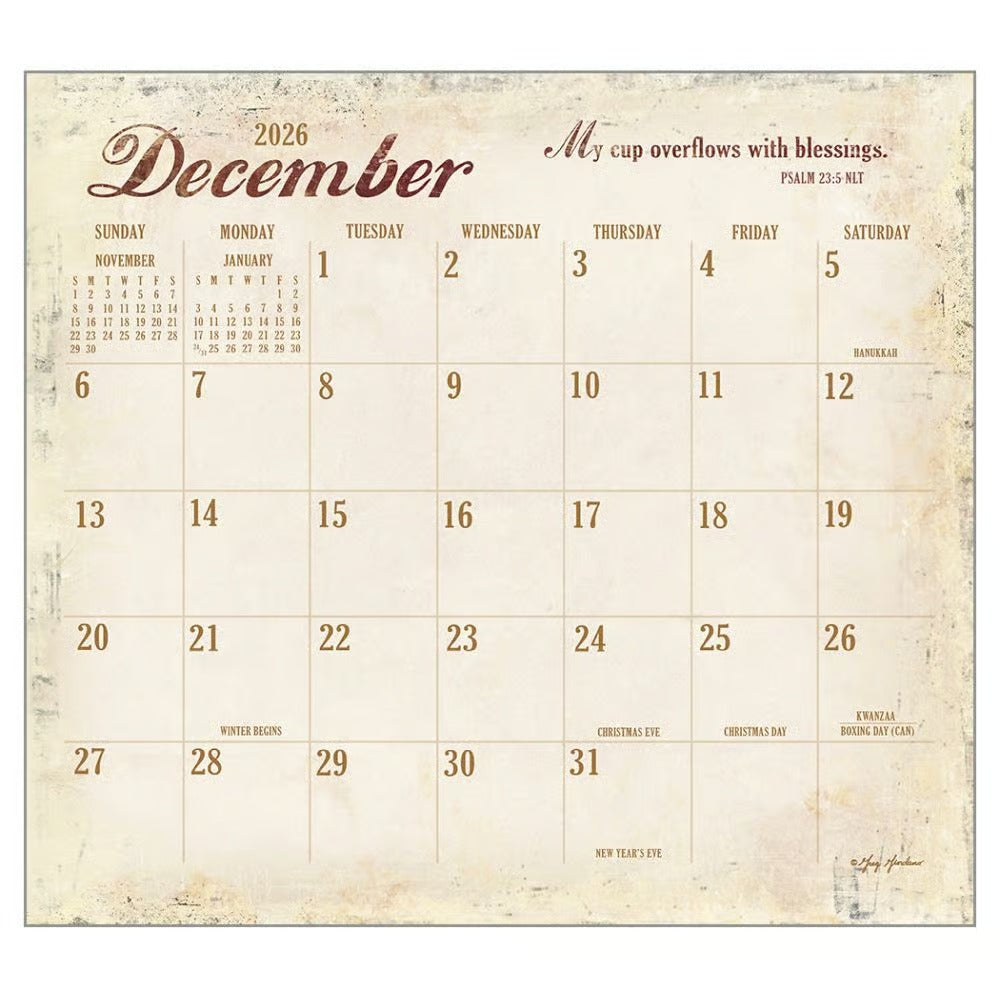 Heartland Blessings Calendar 2026