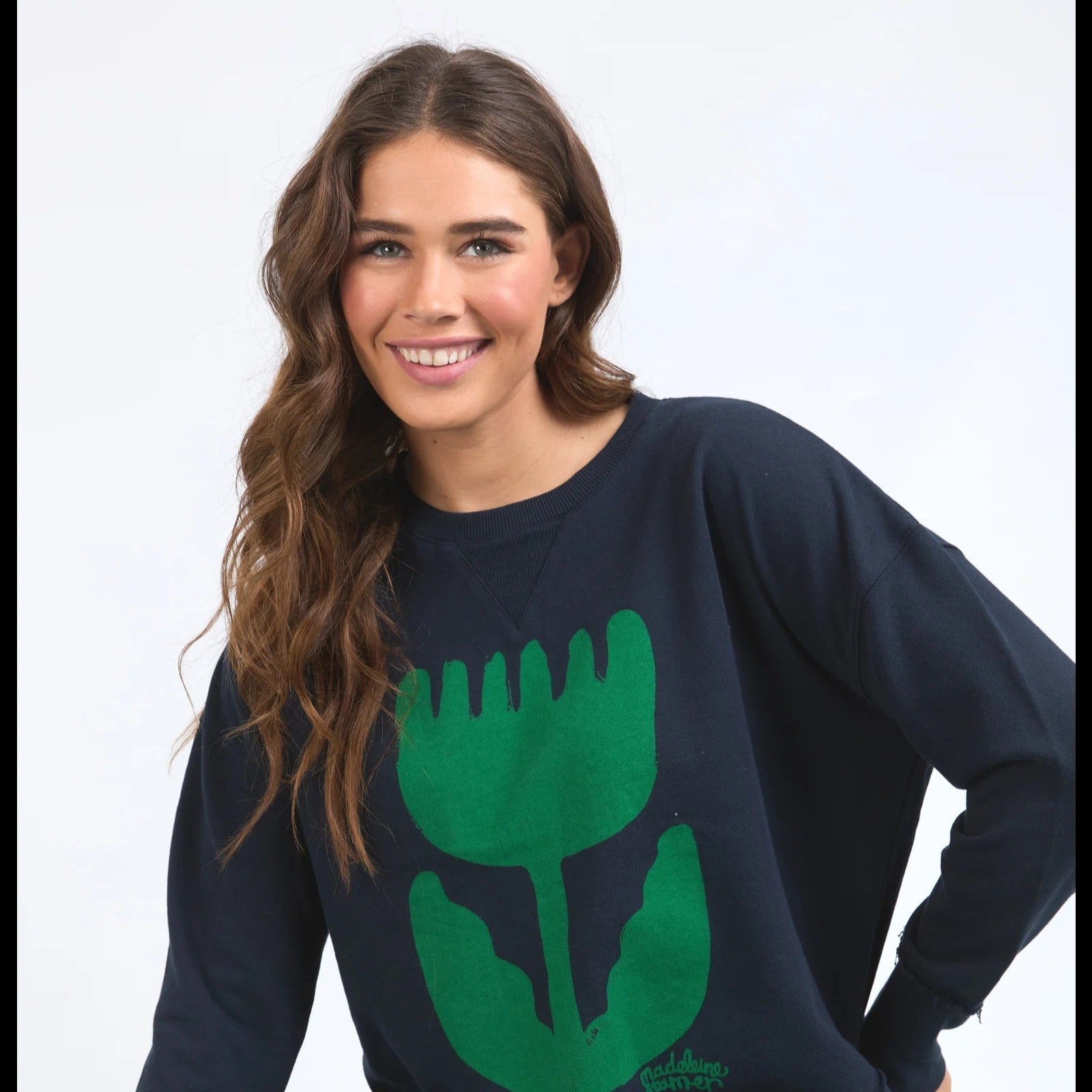 Madeline Stamer Crew   Navy
