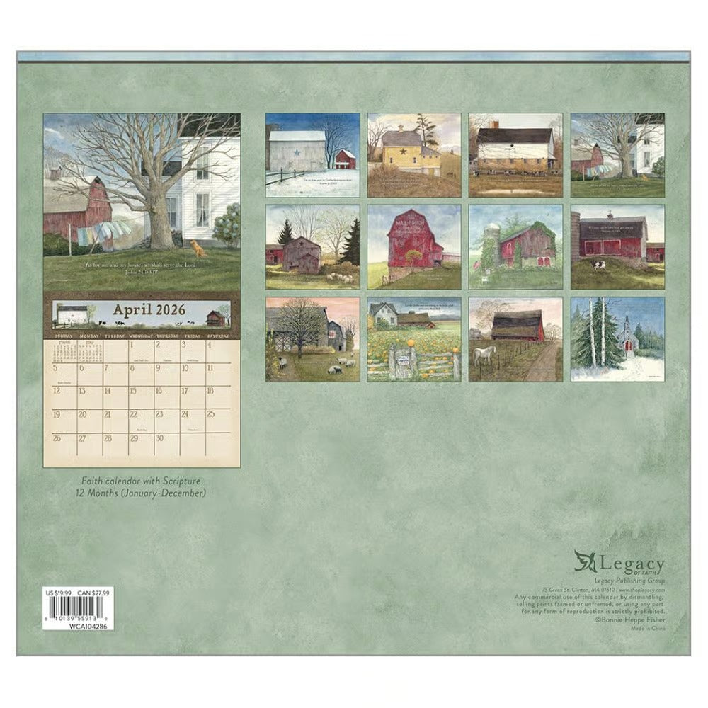 Country Blessings Calendar 2026