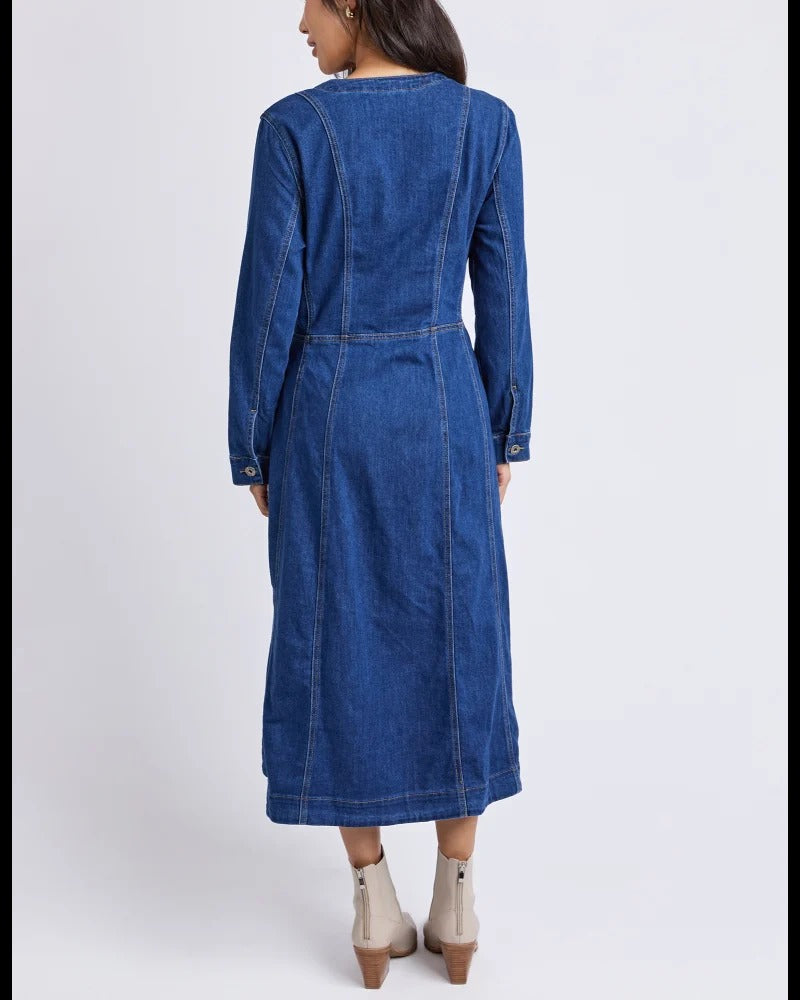 Mariella Denim Dress  Mid Blue Wash