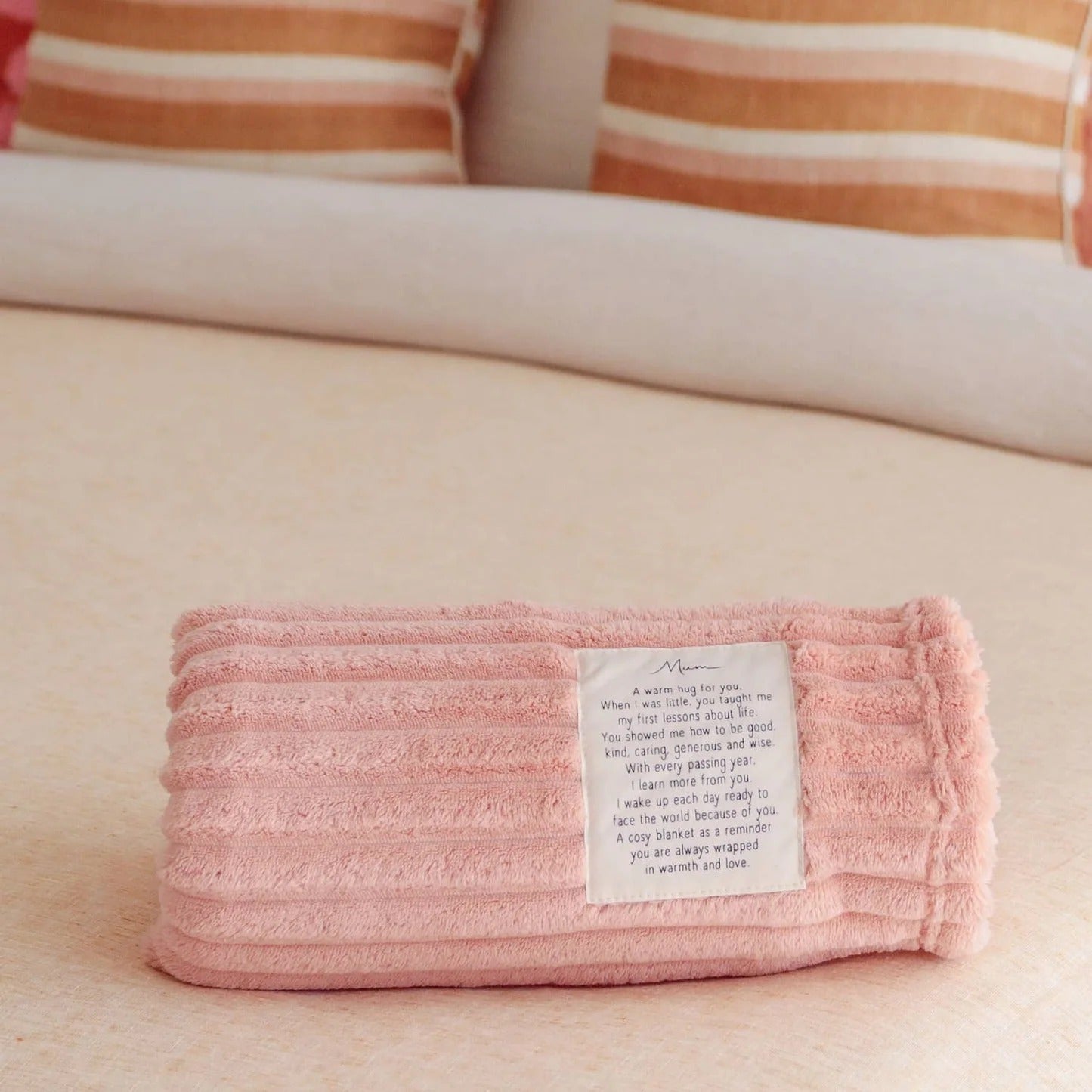 Heartfelt Mum Blanket - Pink