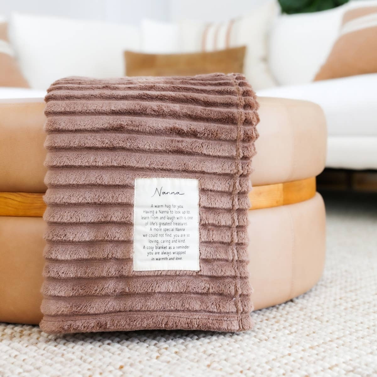 Heartfelt Blanket Nanna - Brown
