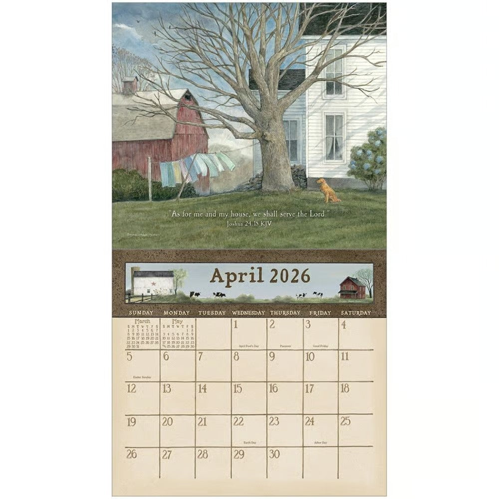 Country Blessings Calendar 2026
