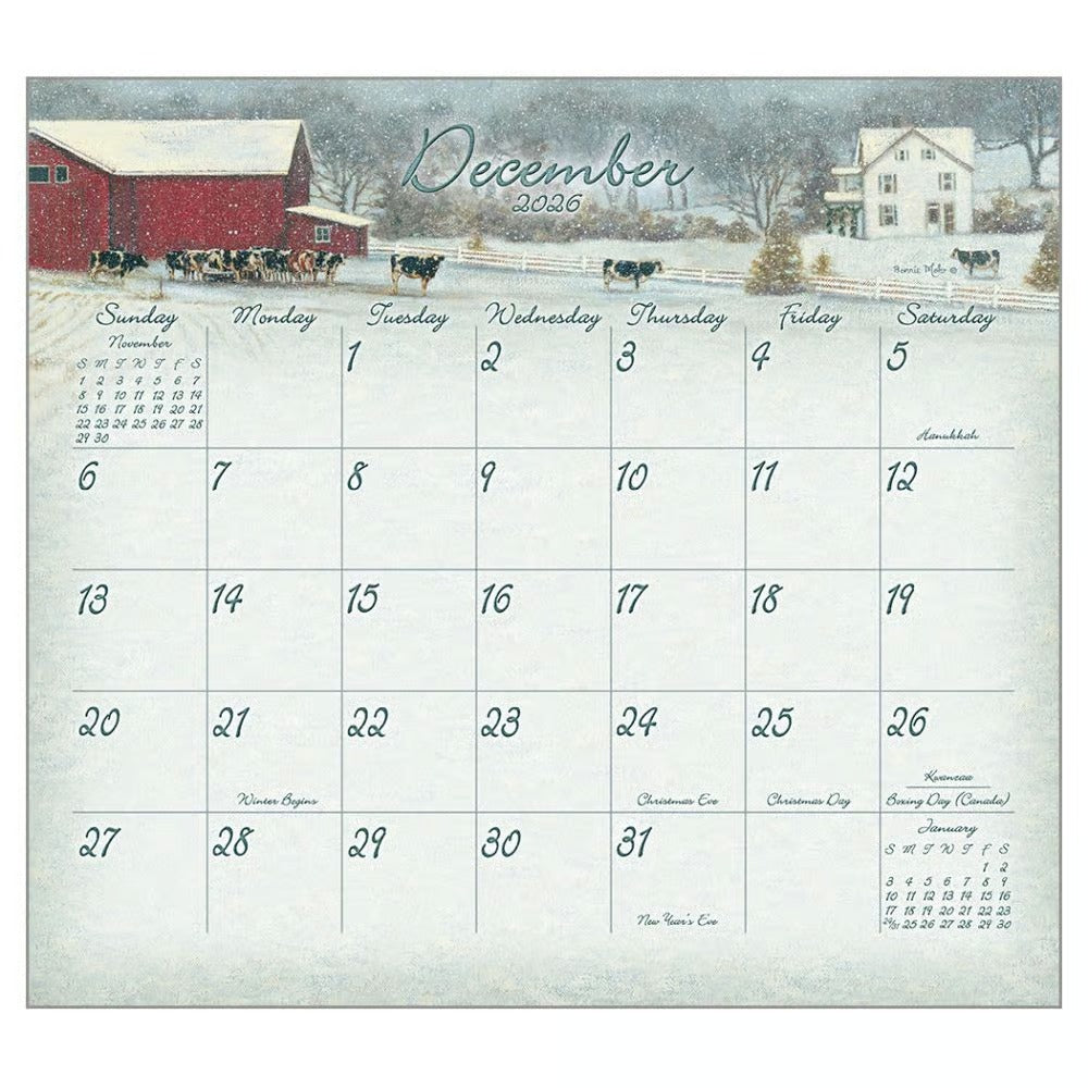 Cow Calendar 2026