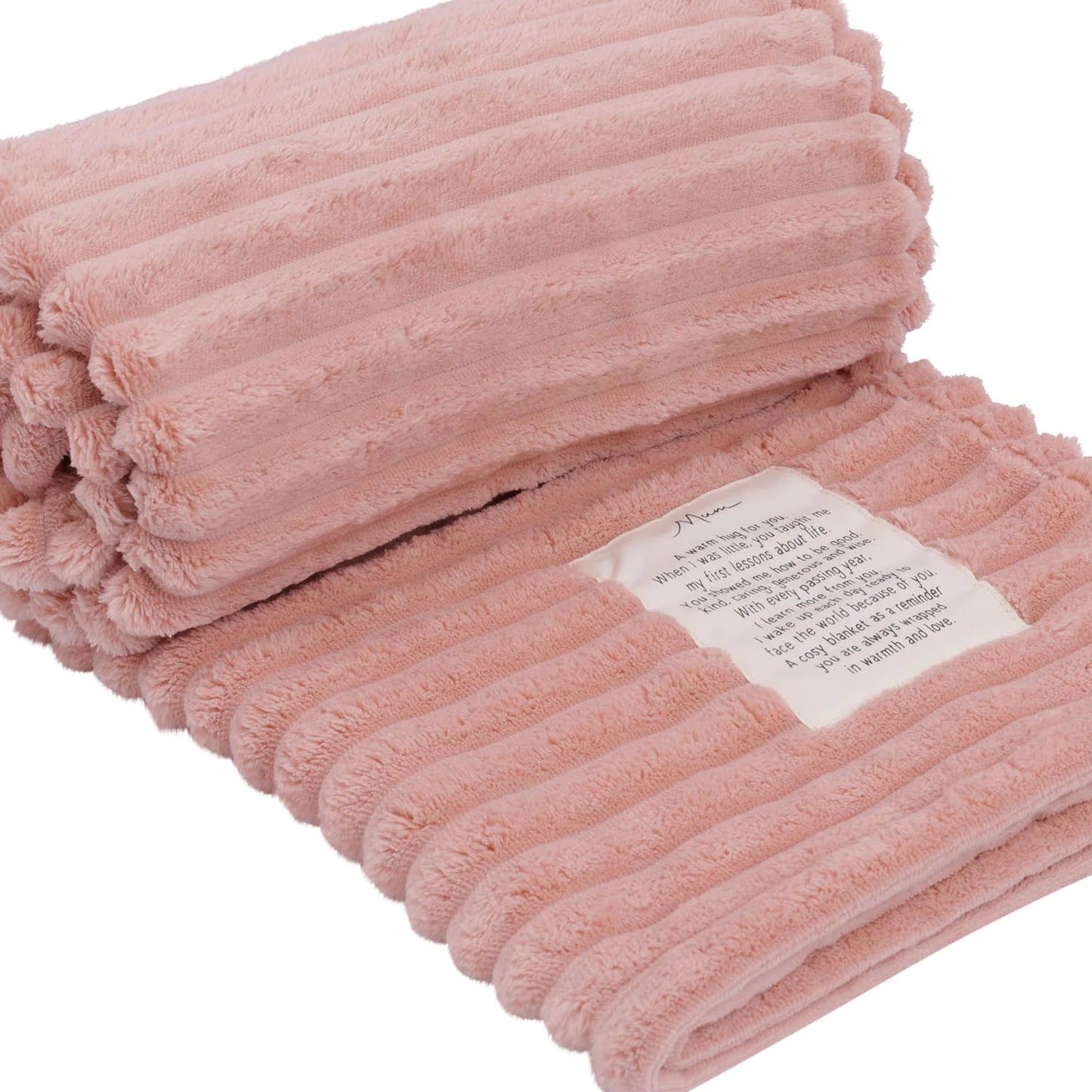 Heartfelt Mum Blanket - Pink