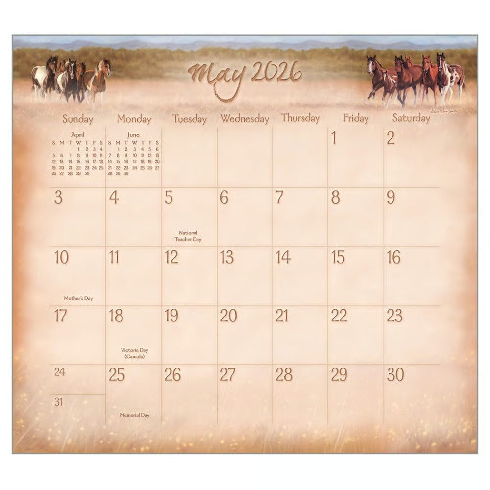 Horses Calendar 2026