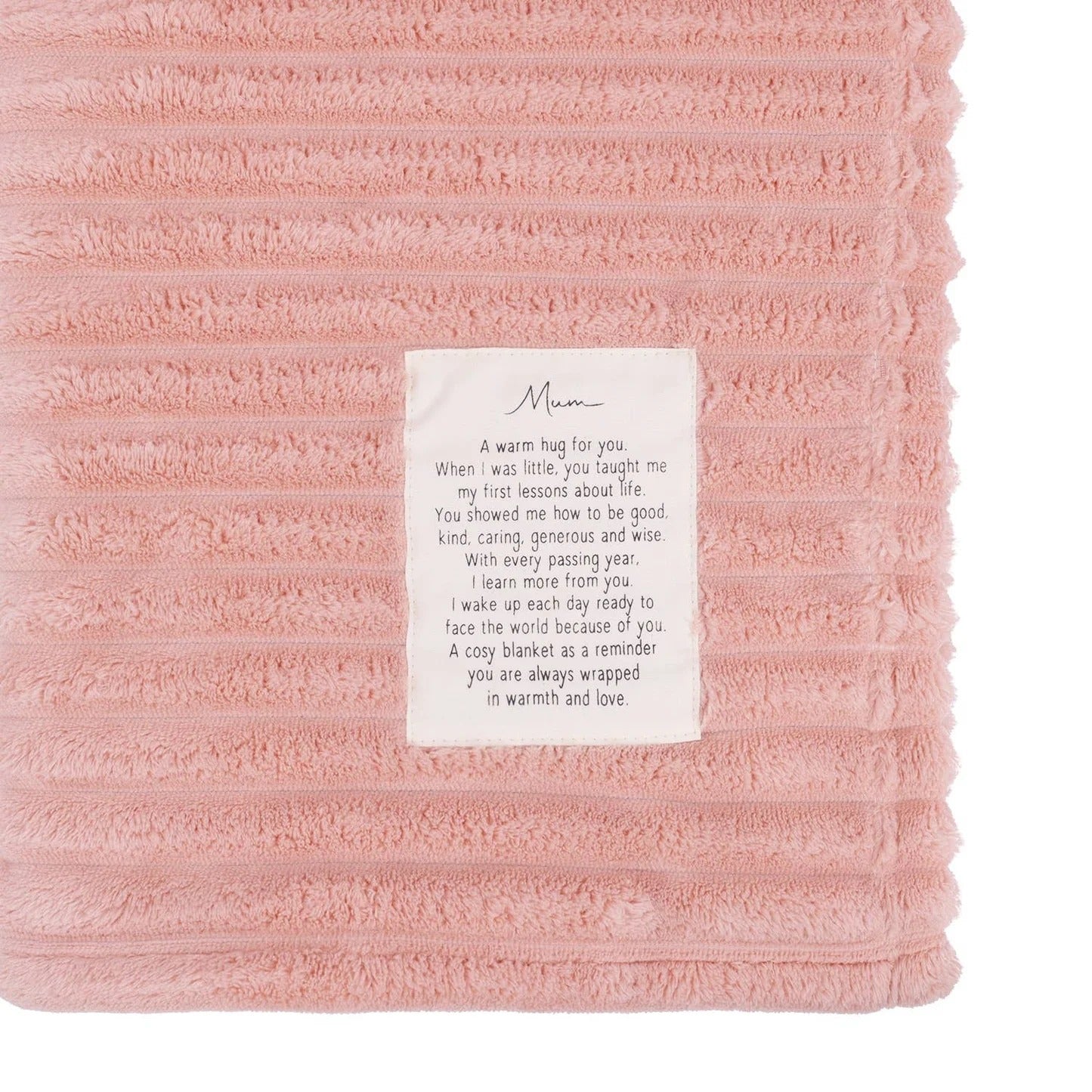 Heartfelt Mum Blanket - Pink