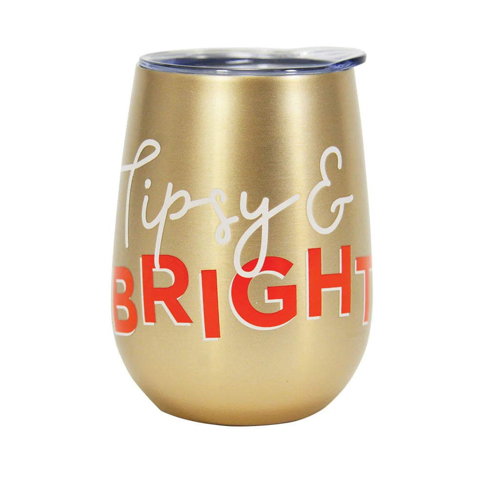 Wine Tumbler Tipsy Bright