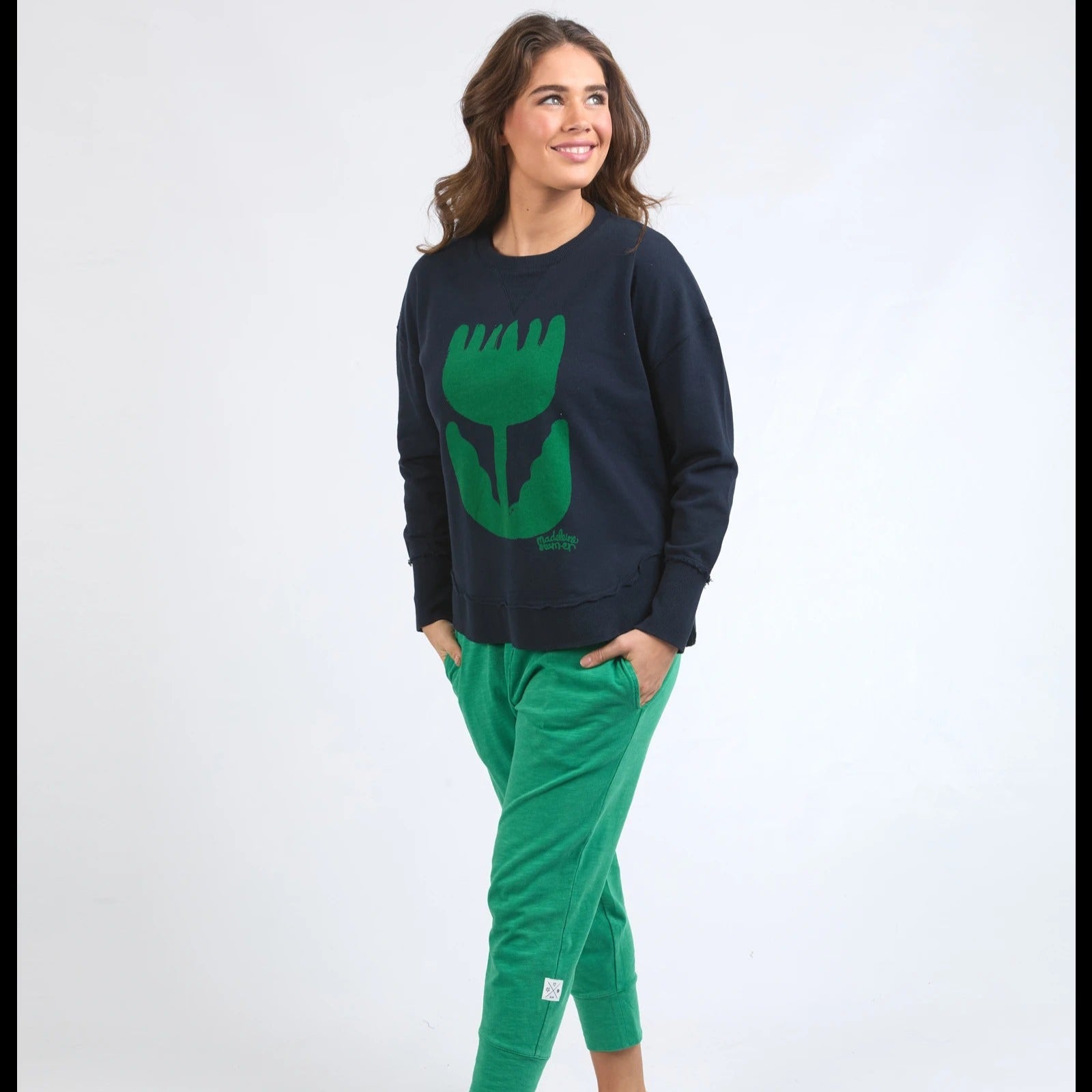 Madeline Stamer Crew   Navy
