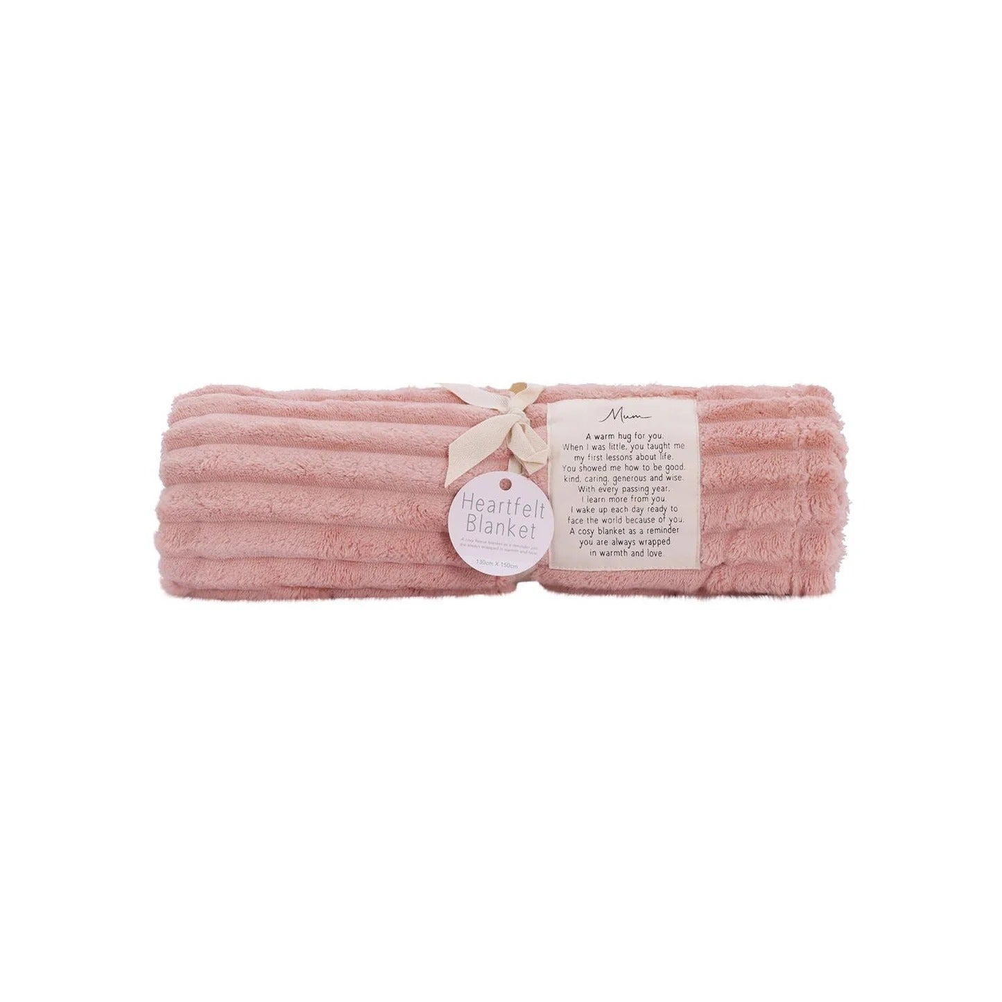 Heartfelt Mum Blanket - Pink