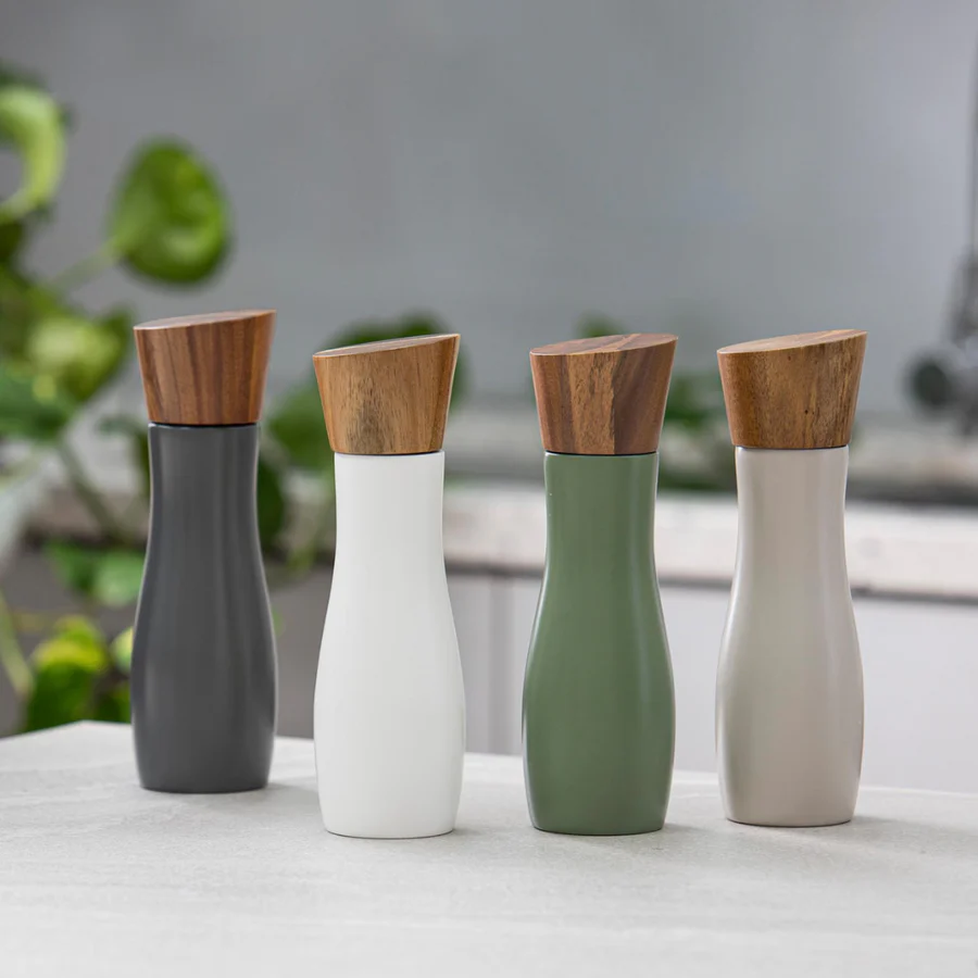 Essentials White & Stone Salt & Pepper