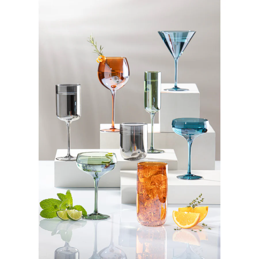 Verity Smoke 2pc Gin Glasses