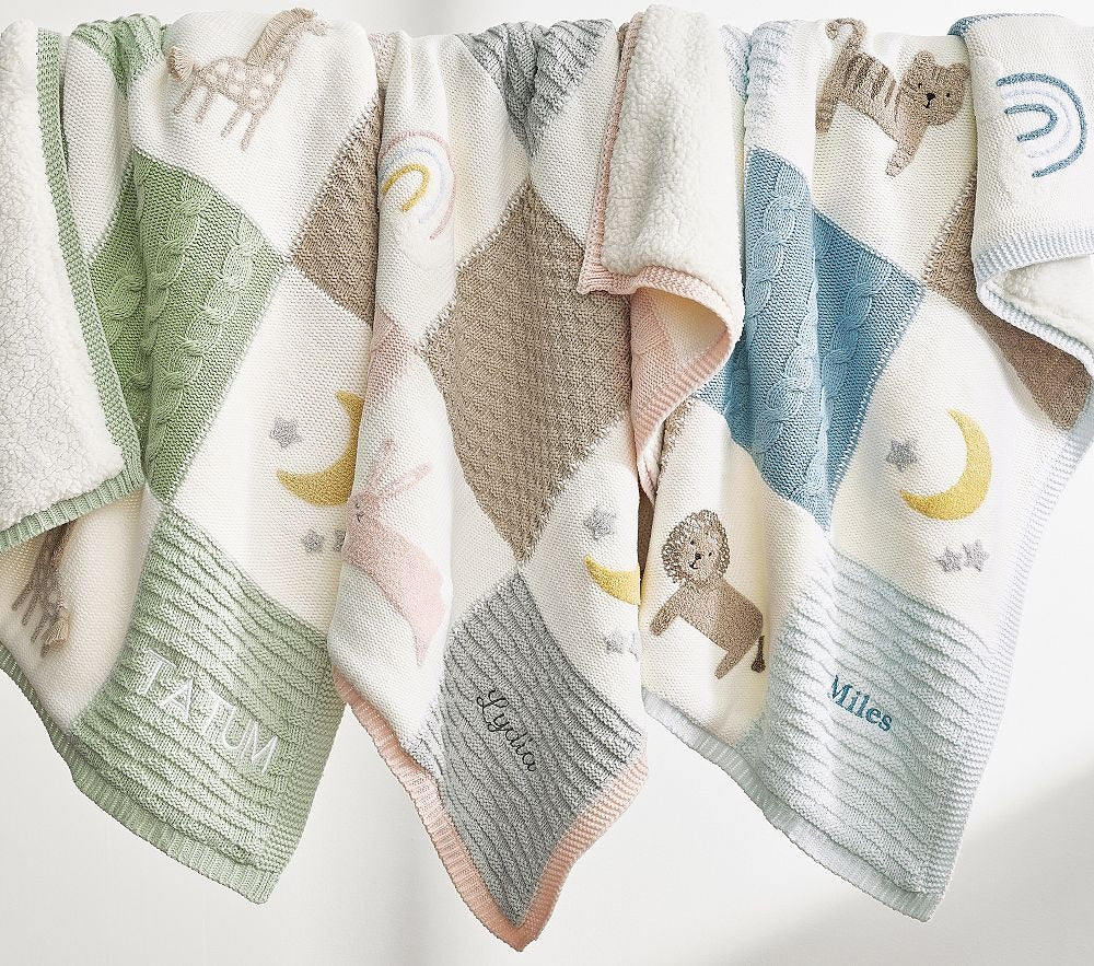 Heirloom Baby Blanket - Blue