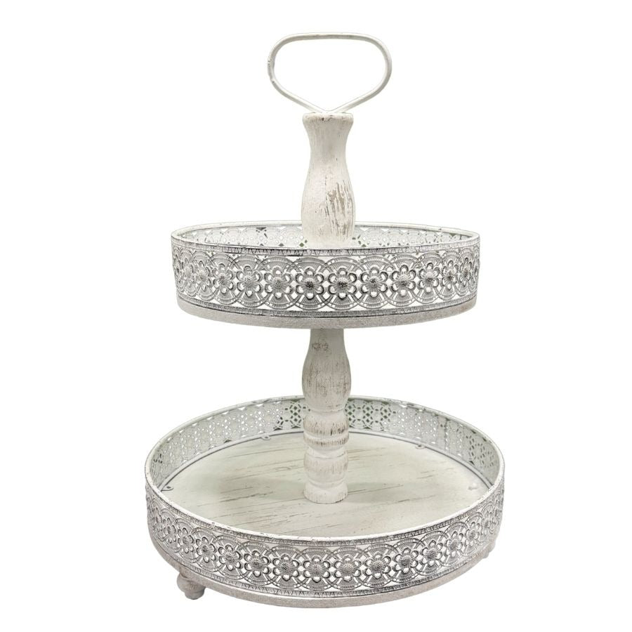 Mia 2 Tier Serving Tray