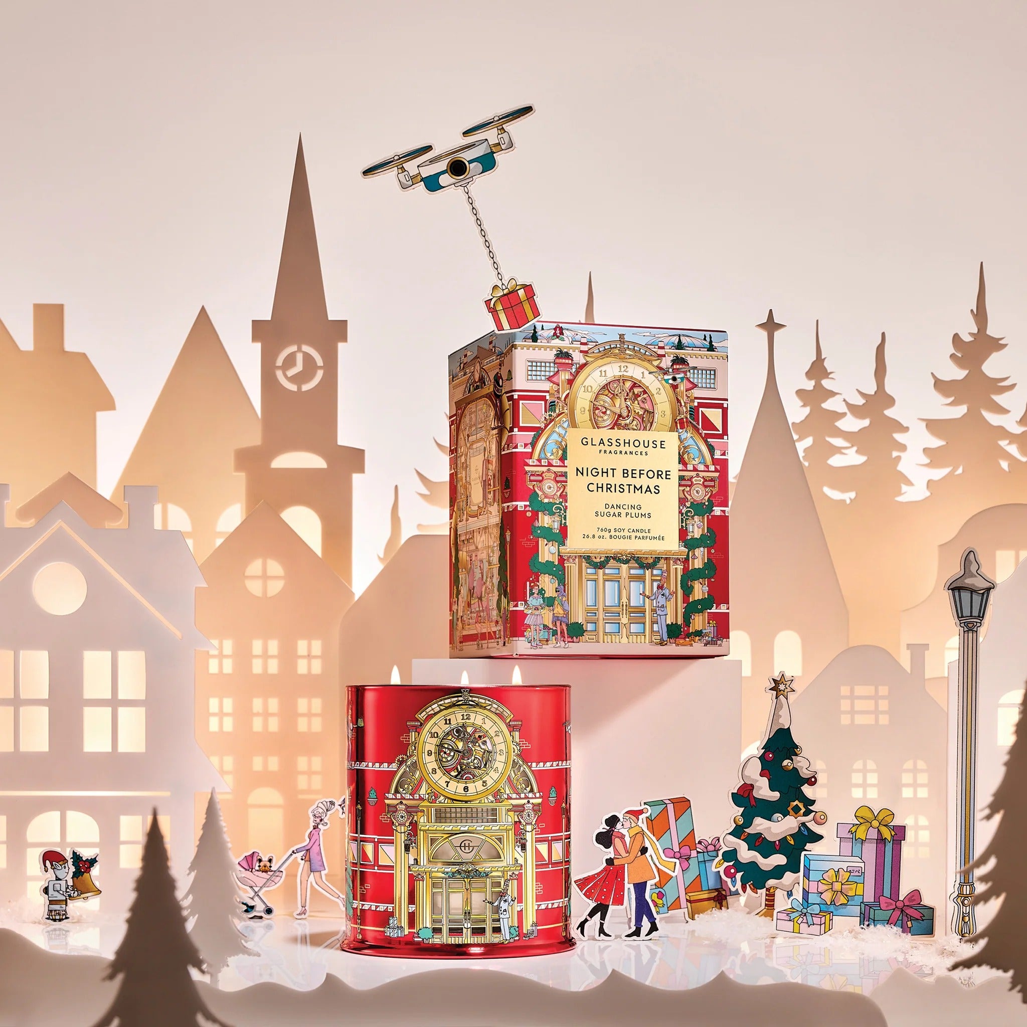 Night Before Christmas Candle 750g