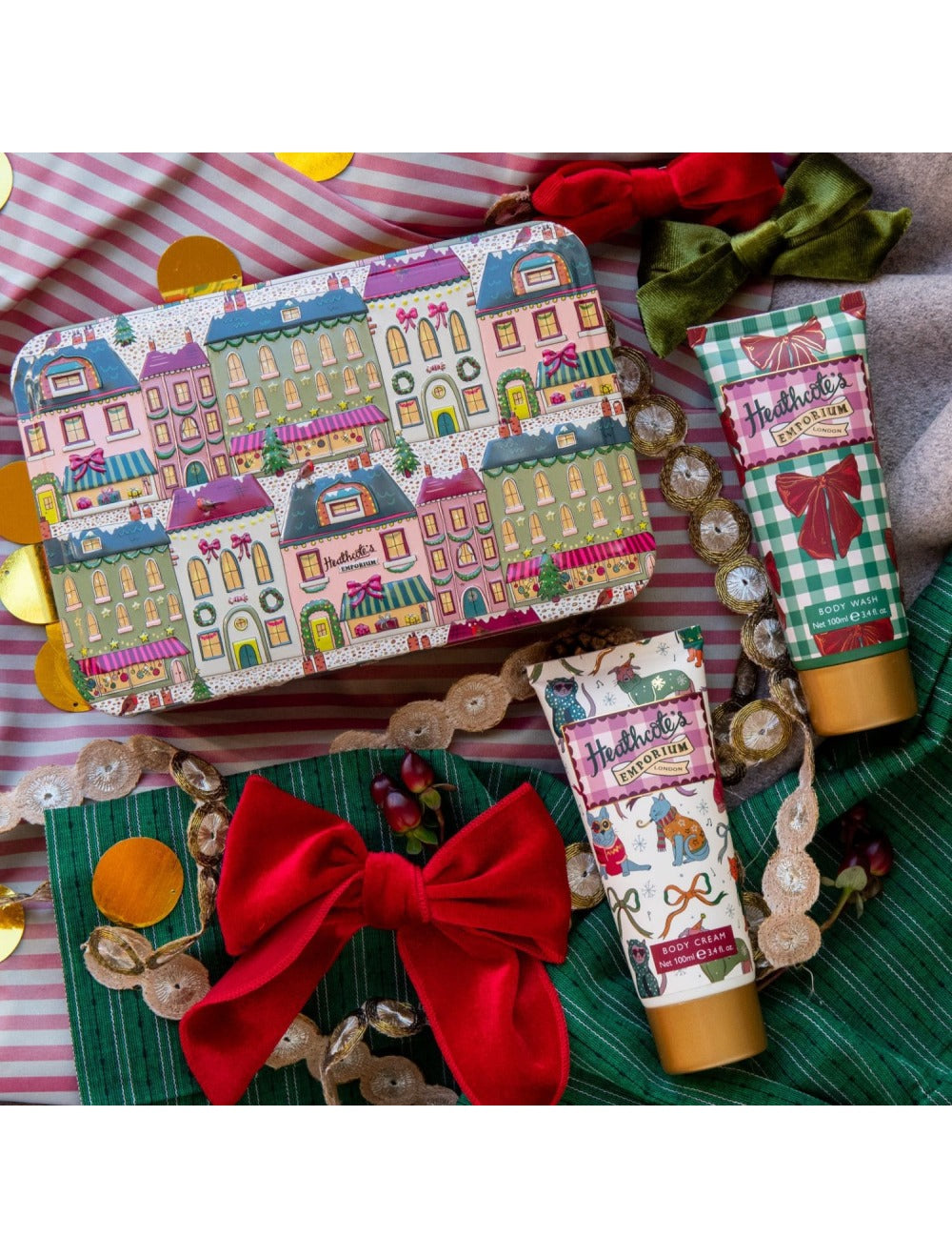 Heathcote's Emporium Festive Body Care Tin