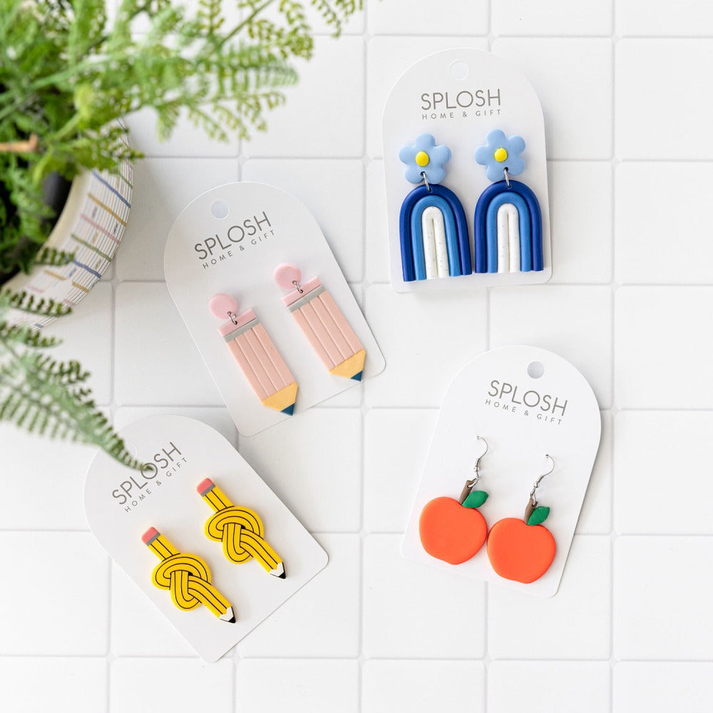 Teacher Pink Pencil Earrings