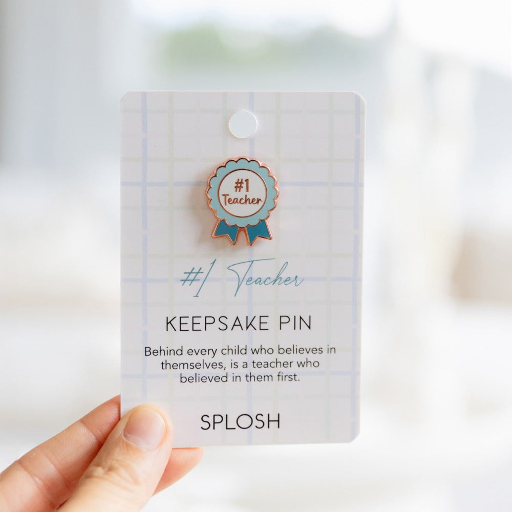 #1 Teacher Keepsake Pin