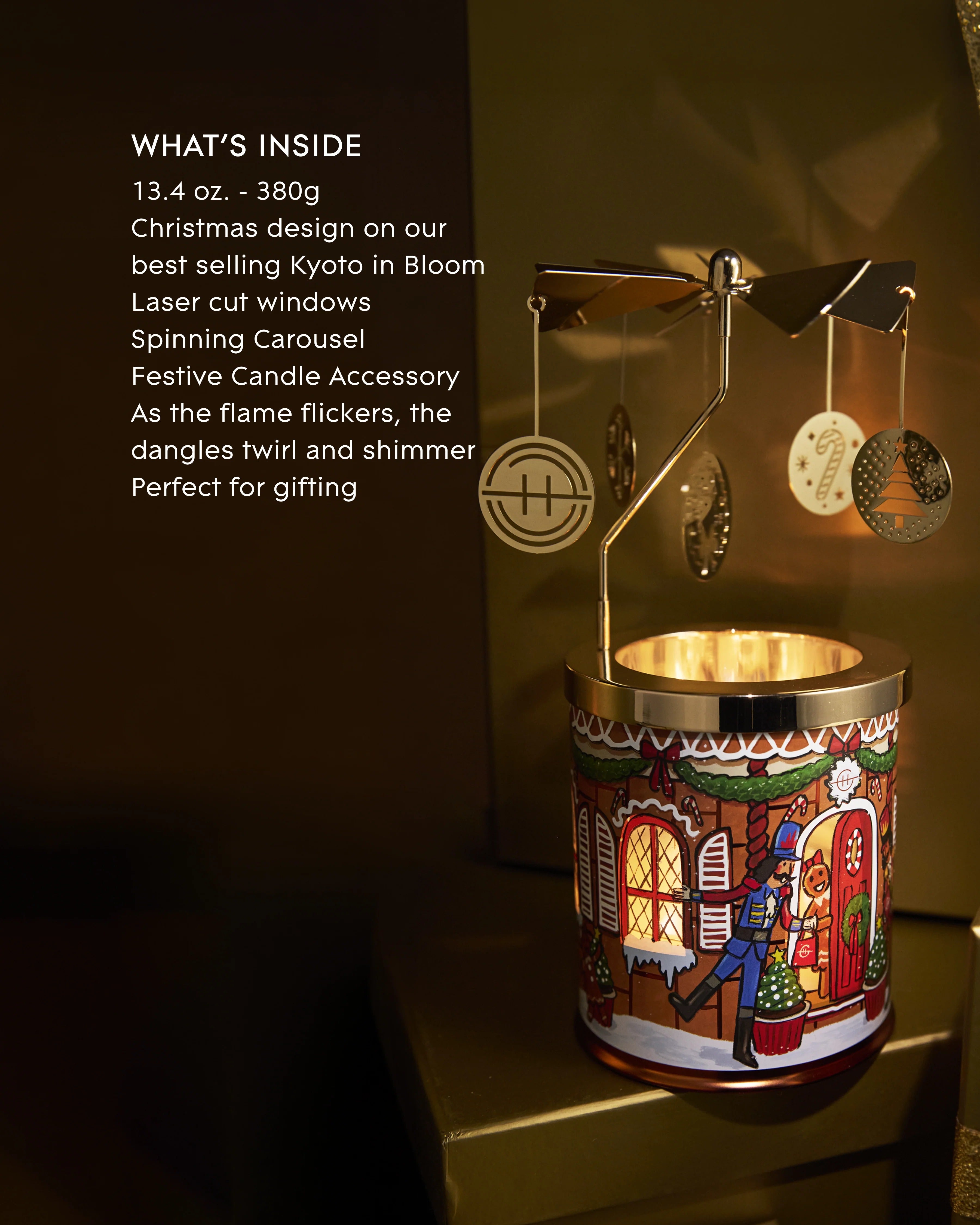 Kyoto In Bloom Candle & Spinning Carousel Camellia & Lotus