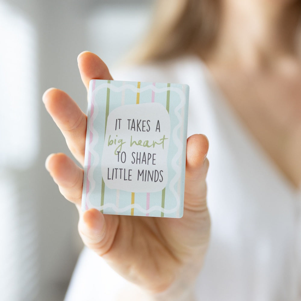 Teacher Big Heart Ceramic Magnet