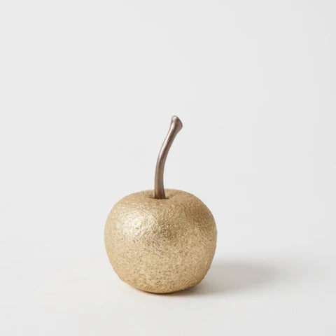 Apple Sculpture Silver/Gold