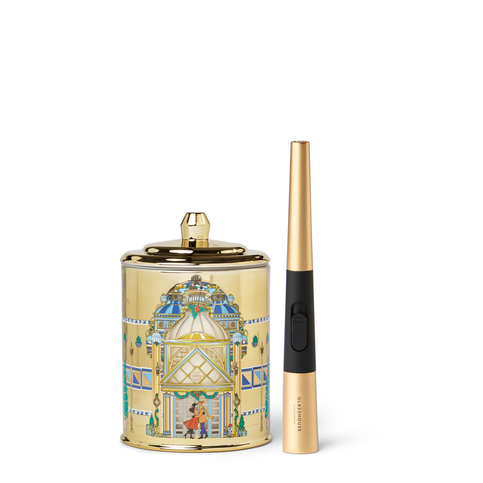 Candle & USB Lighter Gift Set - Midnight In Milan