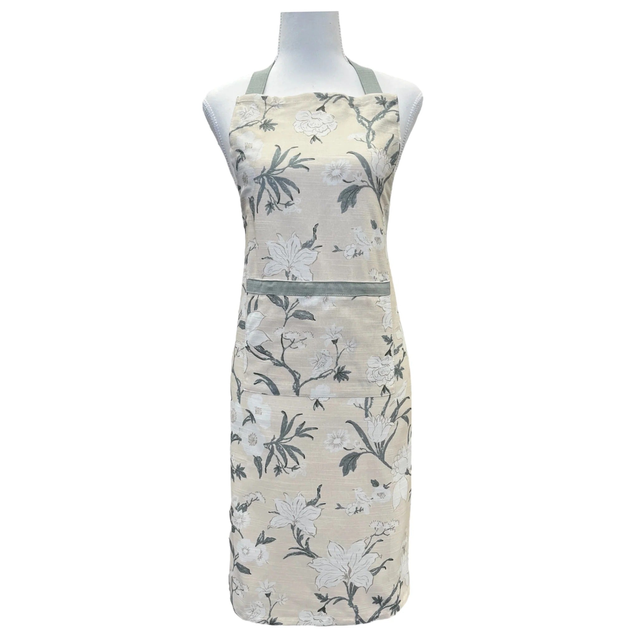 Nordhem Floral Apron Warm Beige