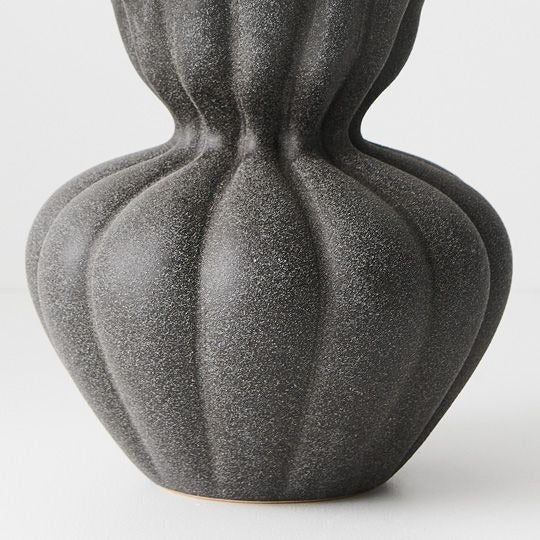 Basma Vase Black Small