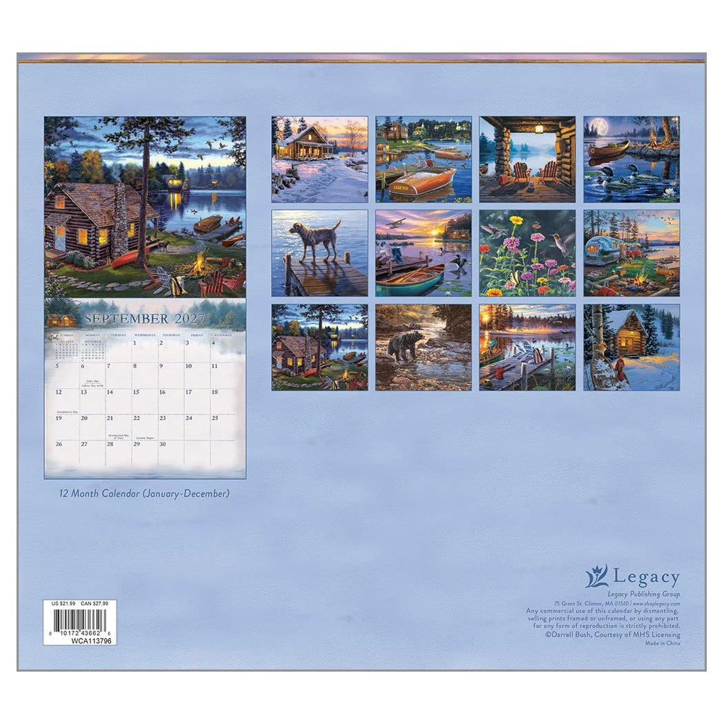 Cabin View 2027 Calendar