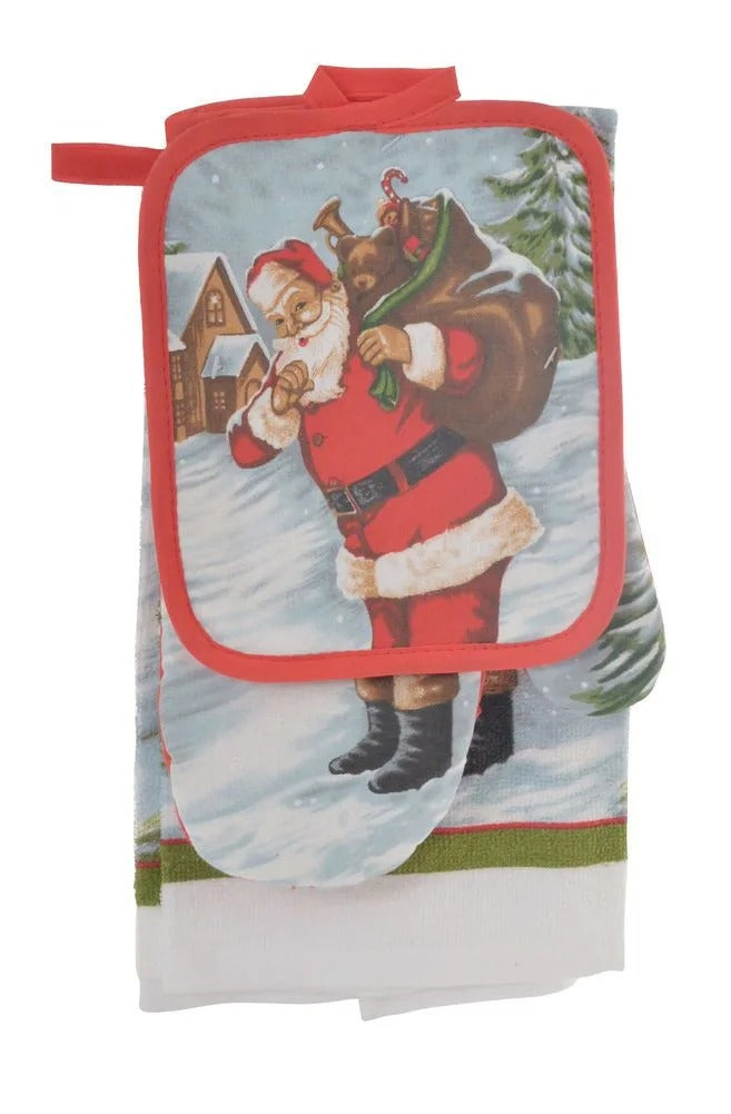 Xmas Kitchen Napery Set 3pc