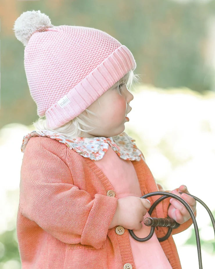 Organic Beanie Bobby/Misty Rose