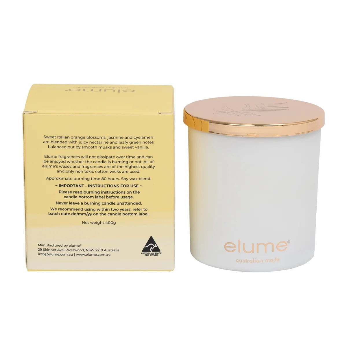 Nectarine & Orange Blossom Candle 200g